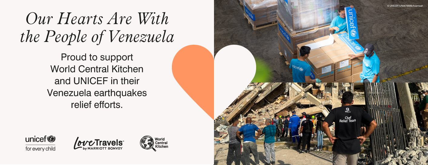 Our hearts are with the people of Venezuela. Proud to support World Central Kitchen and UNICEF in their Venezuela earthquakes relief efforts.